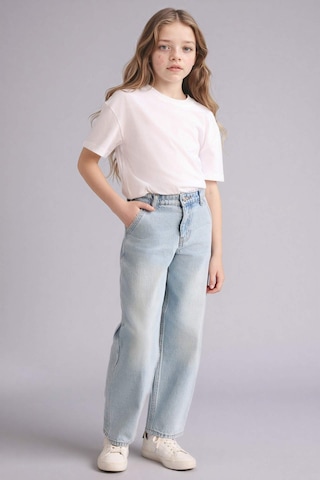 Defacto Baggy Fıt Jean Pantolon Kız Çocuk G4650a826smnm39 Mavi-nm39