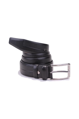 Dagoster Dmk26-304 Siyah 3,5 Cm Suni Deri Erkek Kemer Siyah