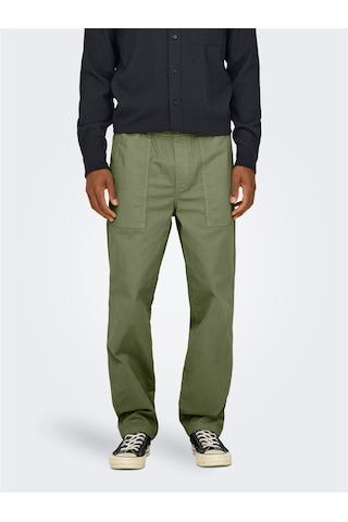 Only & Sons Onssınus Workwear Loose 0022 Pant Erkek Yeşil Eşofman Altı - 22029915 Yeşil