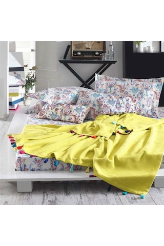 Iyi Geceler Istanbul Up Style Çift Kişilik Pike Takımı Sarı