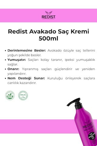 Redist Avokadolu Saç Bakım Kremi 500 Ml