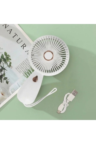 3 Kademeli Çanta Tipi El Fanı Taşınabilir Mini Serinletici Silikon Askılı Fan Zb103 5468