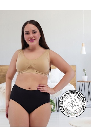 Alya Underwear Kadın Extra Battal Külot - 5 Adet Beyaz 8xl, 9xl, 10xl Siyah
