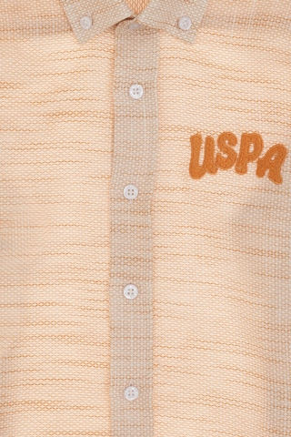 U.s. Polo Assn. Erkek Çocuk Koyu Sarı Gömlek Desenli 50300395-vr094 Koyu Sarı
