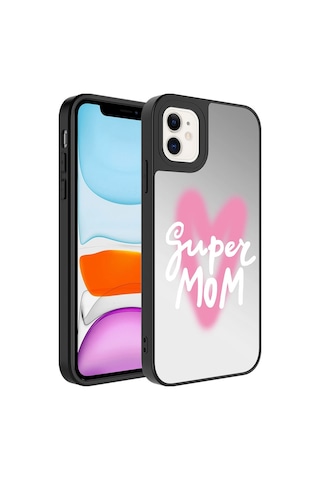 Apple Uyumlu iPhone 12 Kılıf Aynalı Desenli Kamera Korumalı Parlak Zore Mirror Kılıf