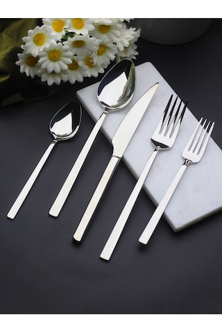 Mercan 6 Kişilik 30 Parça Çatal Kaşık Bıçak Takımı Metal