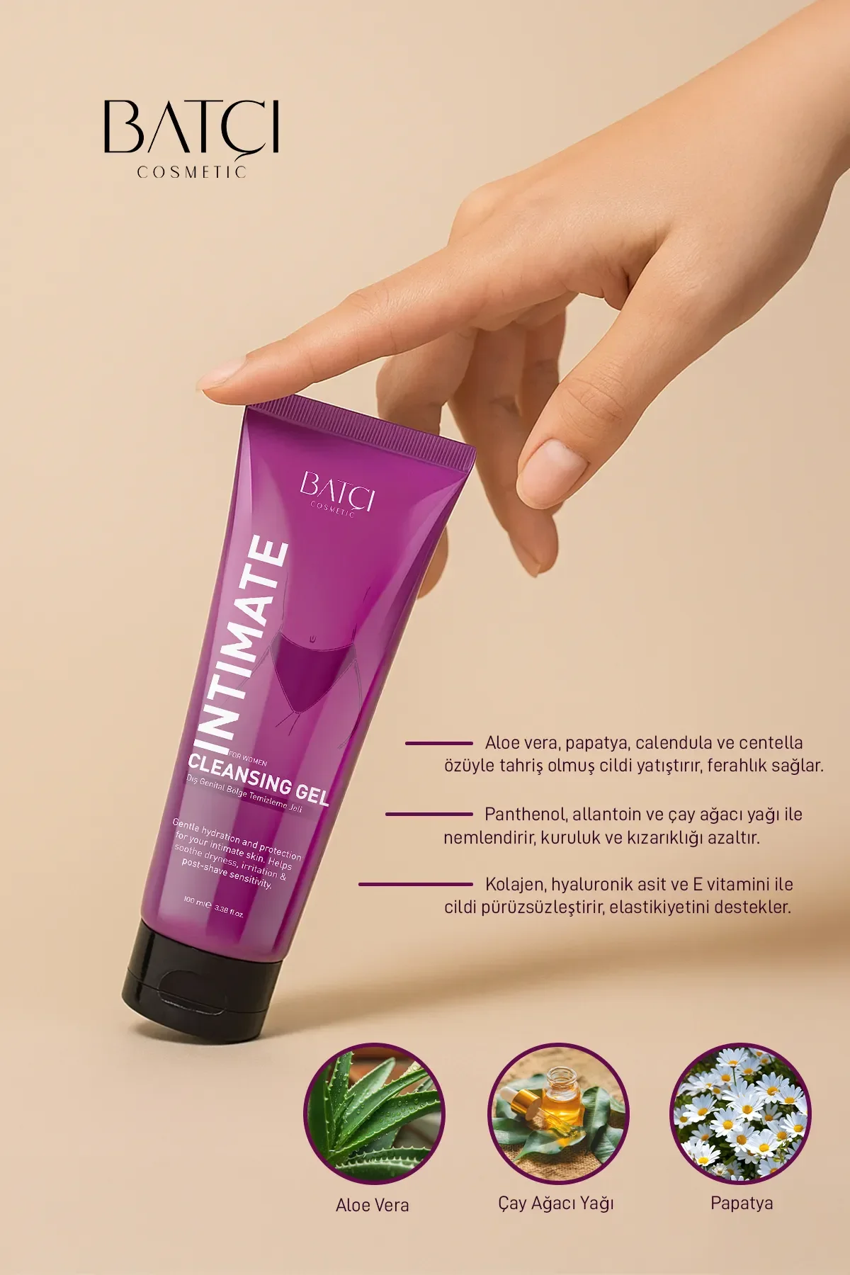 Kadın Genital Bölgeye Özel Koku Gidermeye Yardımcı Ve Renk Açıcı Intim Temizleme Jeli 100 Ml