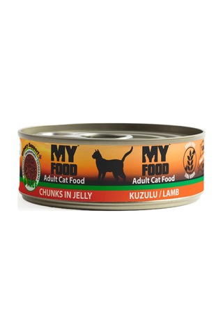 My Food Jöleli Parça Etli Yetişkin Kedi Yaş Maması Kuzulu 12 x 100 G