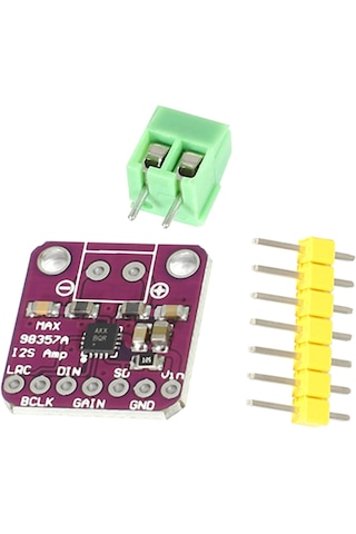 MAX98357A I2S 3W Class-D Dijital Amplifikatör Modülü Lehimli Mono Amfi Arduino ESP32