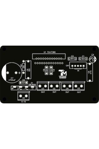 4 Kanal Stereo Amfi Devresi 4X49 Watt Ab Sınıfı Tda7386-Tda7388