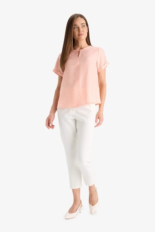 Defacto Regular Fit Yuvarlak Yaka Kısa Kollu Bluz C8831ax25smpn339 Pembe