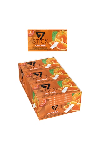 Şekersiz 7'li Portakal Aromalı Sakız 14,5gr 24 Adet