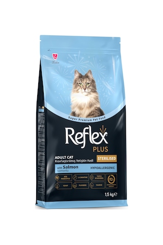 Reflex Plus Hipoalerjenik Kısırlaştırılmış / Sterilised Somonlu Yetişkin Kedi Maması 1,5 Kg