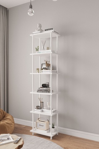 Çevir Kur 45 Cm Beyaz Kitaplık Bd 45 177 29 Cm Beyaz