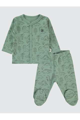 Civil Baby Erkek Bebek Pijama Takımı 1-6 Ay Soft Haki Soft Haki