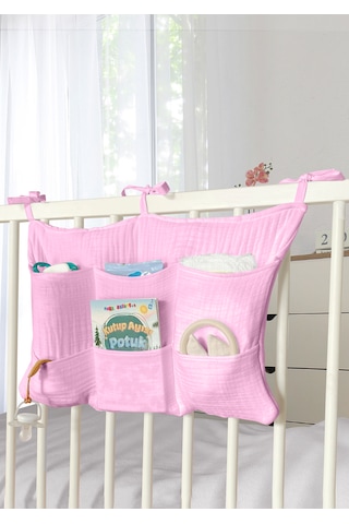 Bebek Beşik Yanı Organizer 6 Cepli Pratik Organizer Pembe