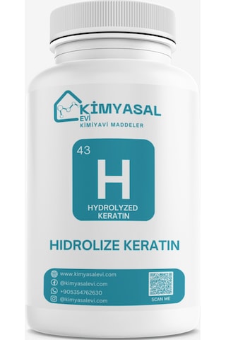 Hidrolize Keratin-Hydrolyzed Keratin hammadde 100 G