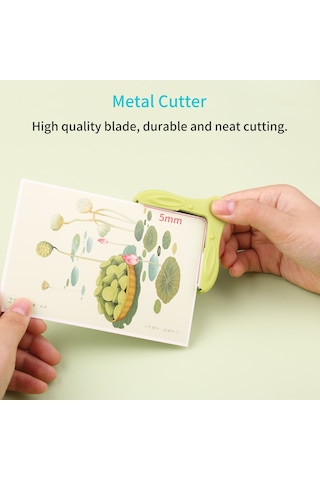 Youmex Mavi 5mm Köşe Yuvarlatıcı - Mini Taşınabilir Fotoğraf Kartvizit Kesici Aleti