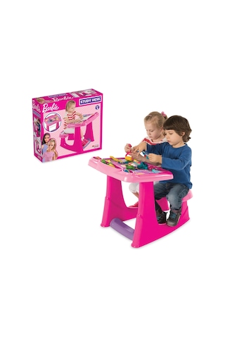Barbie Çalışma Masası - Çalışma Masaları - Eğitici Masa - Aktivite Masası Renkli