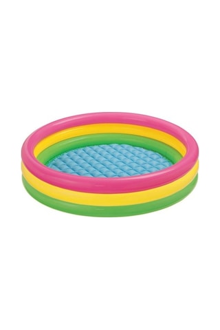 Intex 3 Bogumlu Sunset Yumuşak Tabanlı Havuz 114 X 25cm Çok Renkli