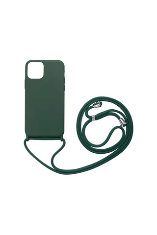Apple Uyumlu iPhone 13 Pro Kılıf Zore Ropi Kapak Koyu Yeşil