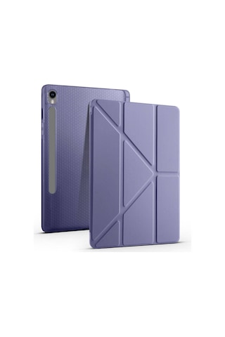 Samsung Uyumlu Galaxy Tab S10 Lite s10 Fe s9 10.9 Manyetik Standlı Kalem Bölmeli Kılıf Kapaklı