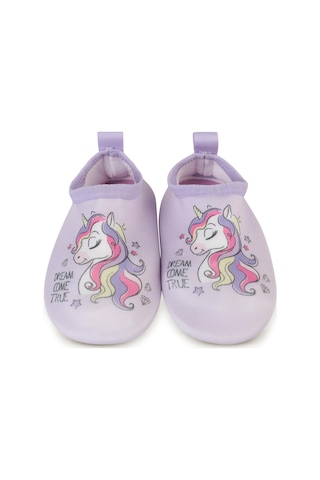 Civil Girls Unicorn Baskılı Tabanlı 20-24 Numara Deniz Ayakkabısı - Lila