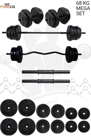 68 Kg Z-Barlı MEGASET Halter Seti Ve Dambıl Seti, Ağırlık seti ,Fitness Seti 68 Kg Z-Barlı MEGASET Halter Seti Ve Dambıl Seti, Ağırlık seti ,Fitness Seti