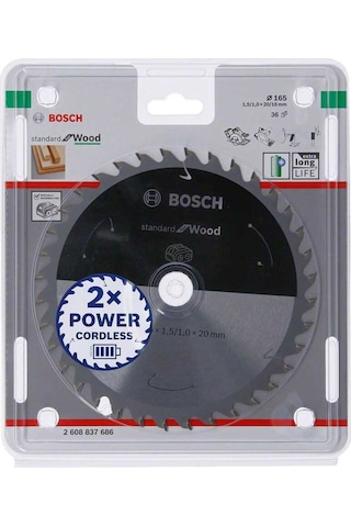 Bosch Standard For Wood 165x20-36 Daire Testere Bıçağı - 2608837686