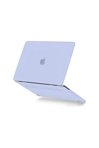 Newface Apple MacBook Uyumlu Pro 13 2021 Apple MacBook Uyumlu Buzlu Kapak - Lila