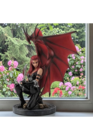 Dekoratif Savaş Meleği Biblo Wise Veronese Mitolojik Poliresin Obje 20,5 Cm .