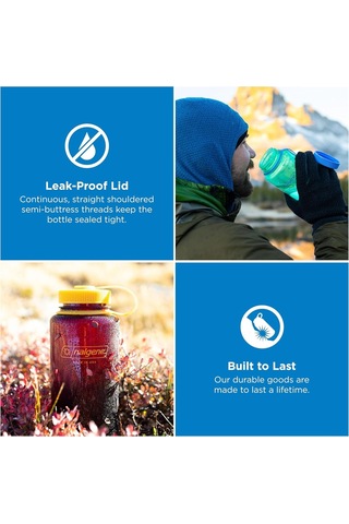 Nalgene İçecek Şişesi 'wh Sustain' - 1 L Pastel Yeşil Çok Renkli