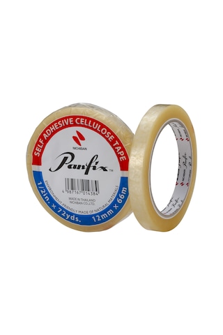 Panfix 12 Mm X 66 Metre Selofon Bant 12'li Teneke Kutu 1