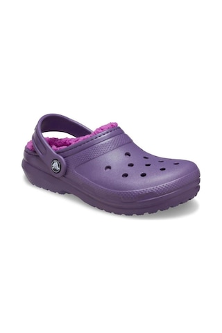 Crocs Classic Lined Clog T Çocuk Terlik - Gece Moru Mor