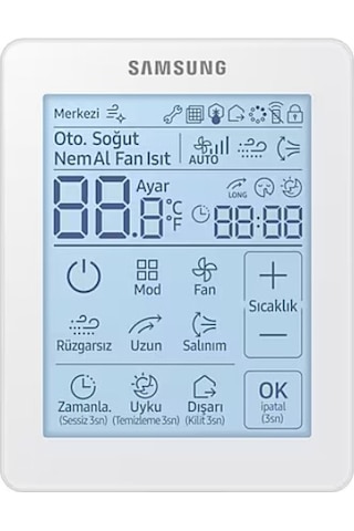 Samsung MWR-SH11RN Dokunmatik Windfree Uyumlu Türkçe Kablolu Kumanda