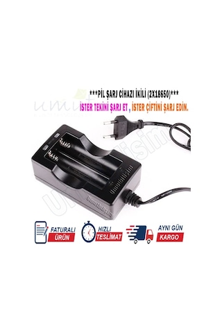 Narita Nrt 825 2000 Ma Lı On 2X18650 Pil Şarj Cihazı 2X18650 Pil