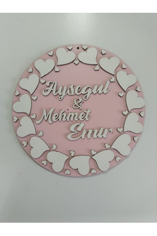 Kız Çocuklarına En Güzel Hediye Kapı Süsü İsim Yazılı