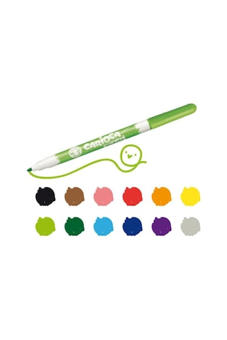 Carioca Fabric Liner Kumaş Boya Kalemi 10 Renk
