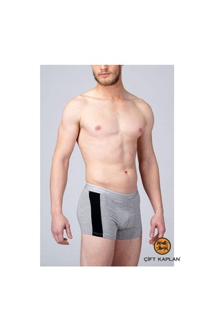 Çift Kaplan 850 Erkek Biyeli Elastanlı Boxer