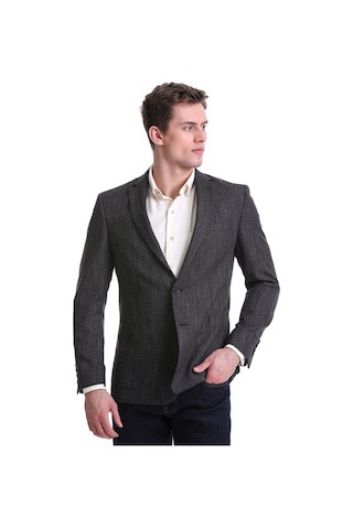 Hatemoğlu Lacivert Slim Fit Mono Yaka Klasik Ceket