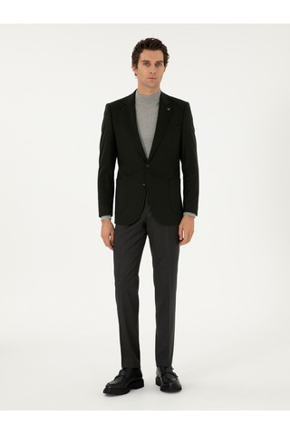 Cacharel Yeşil Slim Fit Kumaş Pantolon Yesıl