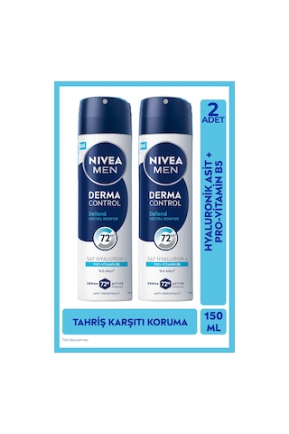Nivea Men Derma Control Defend Sprey Deodorant 150 Ml 2 Adet