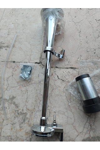Kompresörlü marine gemi kornası krom 12v havalı korna