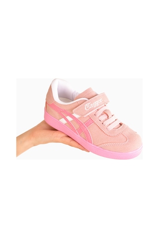 Etayger Çoçuk Kalın Taban Unisex Spor Ayakkabı Kaymaz Taban Sneakers Pembe