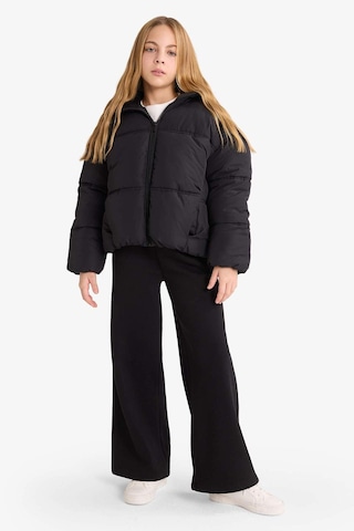 Defacto Kapüşonlu Mont Kız Çocuk F5876a826spbk27 Siyah-bk27