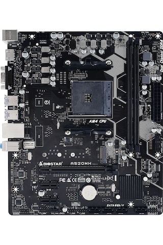 Biostar A520MH AMD A520 4400 MHz (OC) DDR4 Soket AM4 mATX Anakart