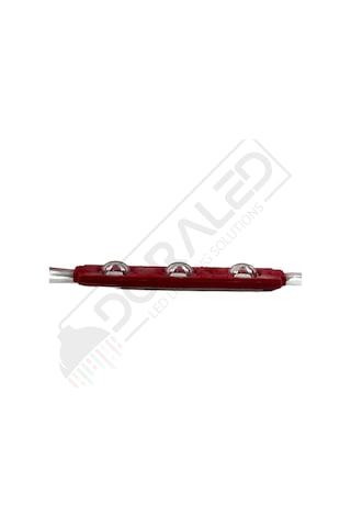 12 Volt Kırmızı 1,5 Watt 3 lü Lensli 2835 Reklamcı Modül (10 Adet)