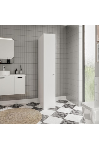 Savana M Çok Amaçlı Banyo Kiler Dolabı Beyaz