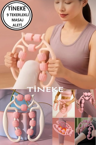 Tineke Kas Gevşetici  Masaj Aleti 9 Tekerlekli