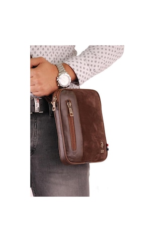 U.s. Polo Assn. Erkek El Çantası Süet Kahverengi 6766 Kahverengi